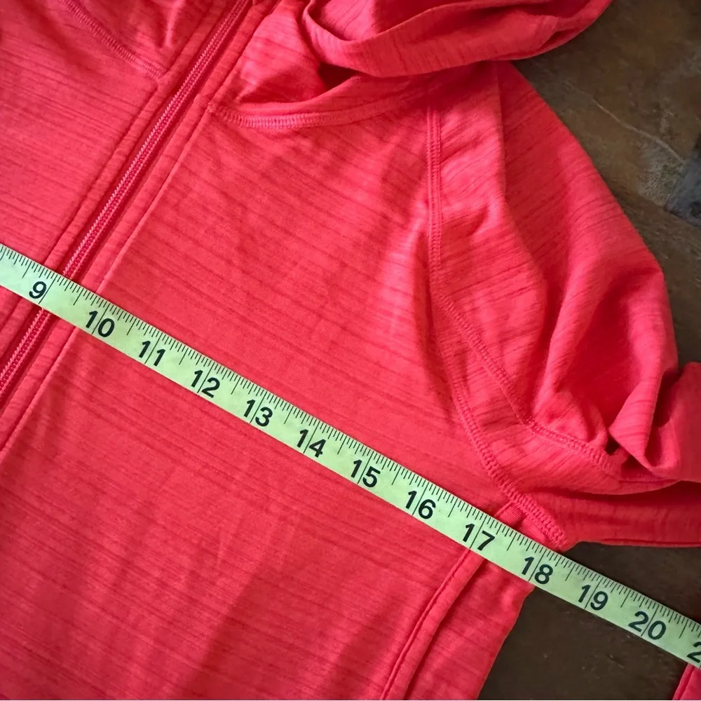 Athleta Baja UPF Hooded Jacket Bright‎ red orange Size Small 755726 Beach Travel